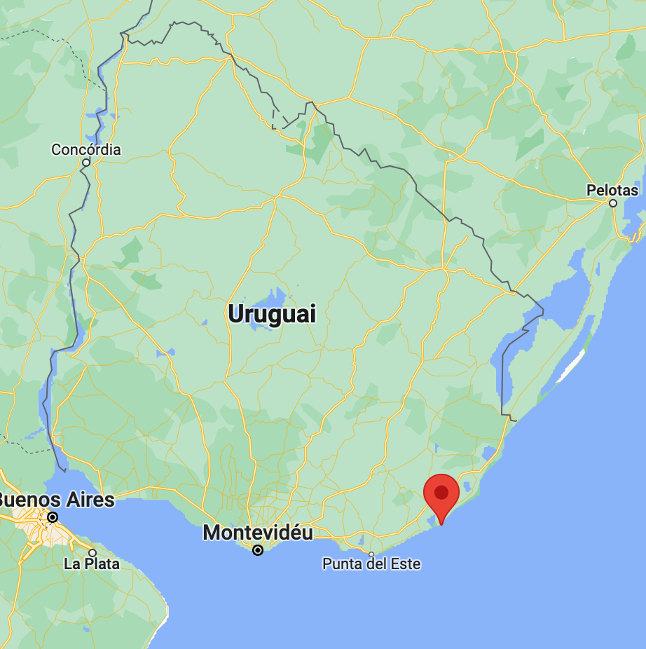 Localização de La Paloma no mapa